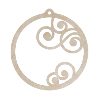 DREWNIANA BOMBKA AŻUROWA NA CHOINKĘ OZDOBY ŚWIĄTECZNE BOŻE NARODZENIE DECOR