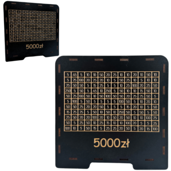 CZARNA SKARBONKA WYZWANIE OSZCZĘDZANIE OSZCZĘDNOŚCI PREZENT UPOMINEK