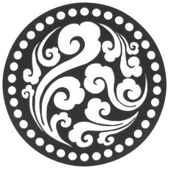 CZARNA BAZA DO KOSZYKA DNO SPÓD PŁYTA HDF DO MAKRAMY FALE KOŁO 18CM