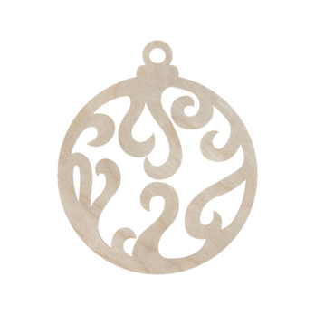 DREWNIANA BOMBKA AŻUROWA PŁOMIEŃ NA CHOINKĘ OZDOBY ŚWIĄTECZNE BOŻE NARODZENIE DECOR