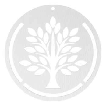 BIAŁA OBRĘCZ DRZEWO DRZEWKO 29 CM BAZA MAKRAMA ŁAPACZ SNÓW