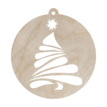 DREWNIANA BOMBKA CHOINKA NA CHOINKĘ OZDOBY ŚWIĄTECZNE BOŻE NARODZENIE DECOR