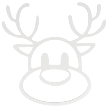 BIAŁA OBRĘCZ RENIFER RENIFEREK BOŻE NARODZENIE BAZA MAKRAMA ŁAPACZ SNÓW