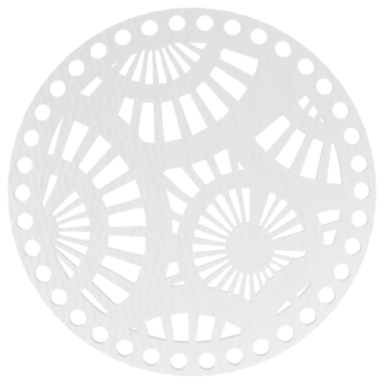 BIAŁA BAZA DO KOSZYKA DNO SPÓD PŁYTA HDF DO MAKRAMY SŁOŃCE KOŁO 15CM