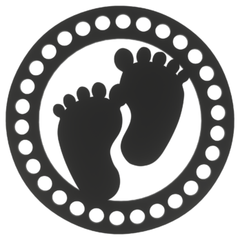 CZARNA BAZA DO KOSZYKA DNO SPÓD PŁYTA HDF DO MAKRAMY STÓPKI KOŁO 15CM