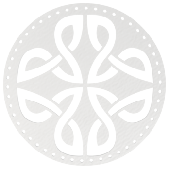 BIAŁA BAZA DO KOSZYKA DNO SPÓD PŁYTA HDF DO MAKRAMY CELTYCKI KOŁO 15CM