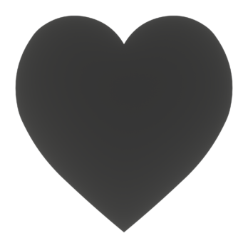 CZARNE SERCE SERDUSZKA SERDUSZKO OZDOBA DECOUPAGE DEKORACJA ŚLUB 10 CM