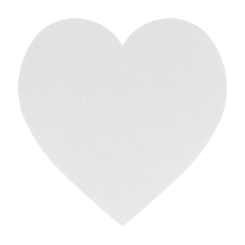 BIAŁE SERCE SERDUSZKA SERDUSZKO OZDOBA DECOUPAGE DEKORACJA ŚLUB 7,5 CM
