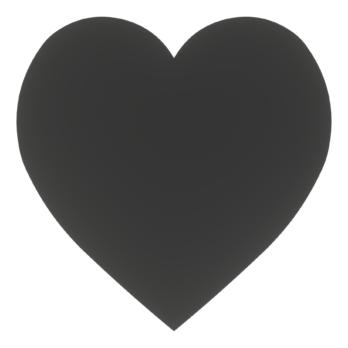 CZARNE SERCE SERDUSZKA SERDUSZKO OZDOBA DECOUPAGE DEKORACJA ŚLUB 12,5 CM