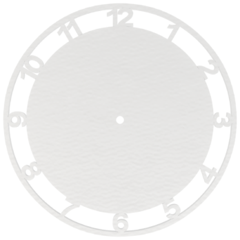 BIAŁA TARCZ TARCZA ZEGARA PŁYTA HDF DECOUPAGE ZEGAR ŚCIENNY DEKOR DEKORACJA