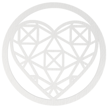 BIAŁA OBRĘCZ Z SERCEM SERCE 30 CM BAZA MAKRAMA ŁAPACZ SNÓW