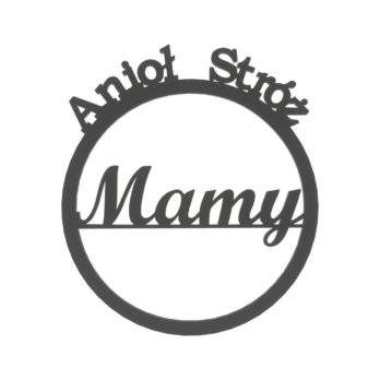 CZARNA OBRĘCZ ANIOŁ STRÓŻ MAMY 28 CM BAZA MAKRAMA ŁAPACZ SNÓW