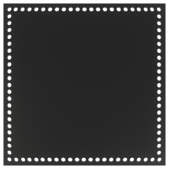 CZARNA BAZA DO KOSZYKA DNO SPÓD PŁYTA HDF DO MAKRAMY SZYDEŁKA KWADRAT 29CM