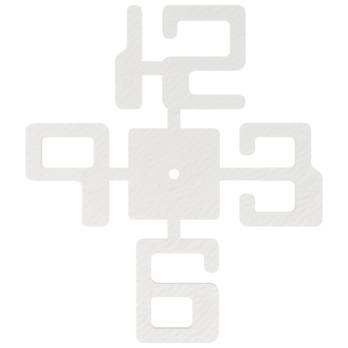 BIAŁA TARCZ TARCZA ZEGARA PŁYTA HDF DECOUPAGE ZEGAR ŚCIENNY DEKOR DEKORACJA