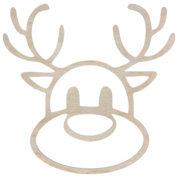 DREWNIANA OBRĘCZ RENIFER RENIFEREK BOŻE NARODZENIE BAZA MAKRAMA ŁAPACZ SNÓW