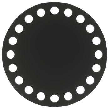 CZARNA BAZA DO KOSZYKA DNO SPÓD PŁYTA HDF DO MAKRAMY SZYDEŁKA KOŁO 10CM