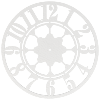 BIAŁA TARCZ TARCZA ZEGARA PŁYTA HDF DECOUPAGE ZEGAR ŚCIENNY DEKOR DEKORACJA