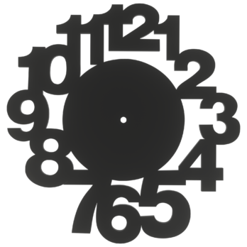 CZARNA TARCZ TARCZA ZEGARA PŁYTA HDF DECOUPAGE ZEGAR ŚCIENNY DEKOR OZDOBA