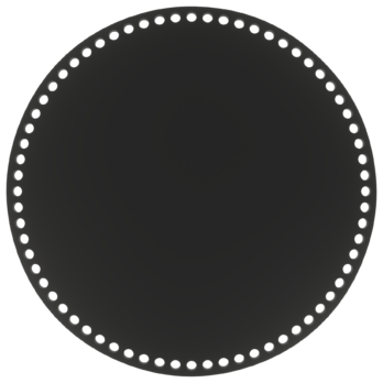 CZARNA BAZA DO KOSZYKA DNO SPÓD PŁYTA HDF DO MAKRAMY SZYDEŁKA KOŁO 29CM