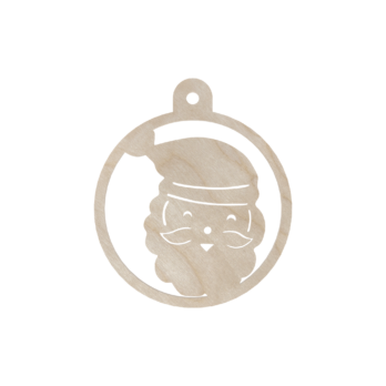 DREWNIANA BOMBKA MIKOŁAJ NA CHOINKĘ OZDOBY ŚWIĄTECZNE BOŻE NARODZENIE DECOR