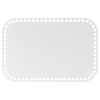 BIAŁA BAZA DO KOSZYKA DNO SPÓD PŁYTA HDF DO MAKRAMY PROSTOKĄT 30X20CM