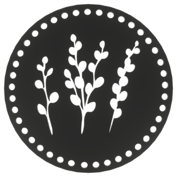 CZARNA BAZA DO KOSZYKA DNO SPÓD PŁYTA HDF DO MAKRAMY GAŁĄŹ BAZIE KOTKI 20CM