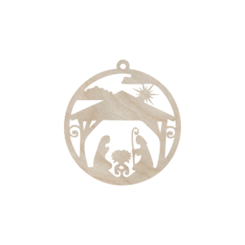 DREWNIANA BOMBKA STAJENKA NA CHOINKĘ OZDOBY ŚWIĄTECZNE BOŻE NARODZENIE DECOR