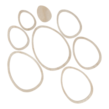 DREWNIANY ZESTAW OBRĘCZY JAJKA WIELKANOC JAJKO BAZA MAKRAMA ŁAPACZ SNÓW