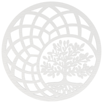 BIAŁA OBRĘCZ DRZEWKO SZCZĘŚCIA BONSAI 24 CM BAZA MAKRAMA ŁAPACZ SNÓW