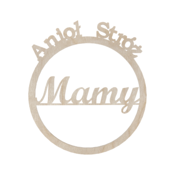 DREWNIANA OBRĘCZ ANIOŁ STRÓŻ MAMY BAZA MAKRAMA ŁAPACZ SNÓW