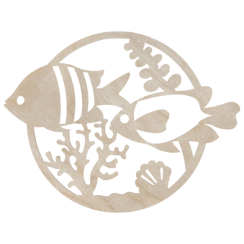 DREWNIANA OBRĘCZ RYBKI RYBY 30 CM BAZA MAKRAMA ŁAPACZ SNÓW