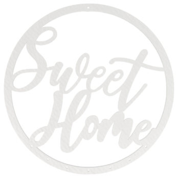 BIAŁA OBRĘCZ SWEET HOME BAZA MAKRAMA ŁAPACZ SNÓW DO SNURKA