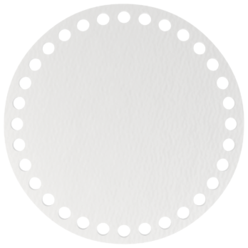 BIAŁA BAZA DO KOSZYKA DNO SPÓD PŁYTA HDF DO MAKRAMY SZYDEŁKA KOŁO 15CM