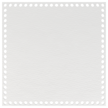 BIAŁA BAZA DO KOSZYKA DNO SPÓD PŁYTA HDF DO MAKRAMY SZYDEŁKA KWADART 25CM