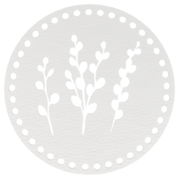 BIAŁA BAZA DO KOSZYKA DNO SPÓD PŁYTA HDF DO MAKRAMY GAŁĄŹ BAZIE KOTKI 20CM