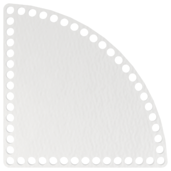 BIAŁA BAZA DO KOSZYKA DNO SPÓD PŁYTA HDF DO MAKRAMY SZYDEŁKA ŁUK 20CM