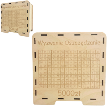 Duża skarbonka wyzwanie oszczędzanie