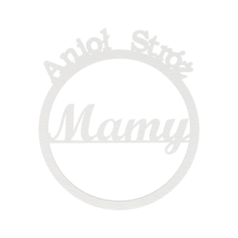 BIAŁA OBRĘCZ ANIOŁ STRÓŻ MAMY 28 CM BAZA MAKRAMA ŁAPACZ SNÓW