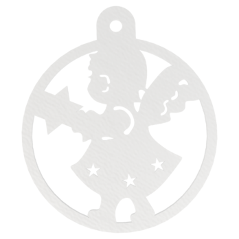 BIAŁA BOMBKA ANIOŁEK ANIOŁ NA CHOINKĘ OZDOBY ŚWIĄTECZNE BOŻE NARODZENIE DECOR