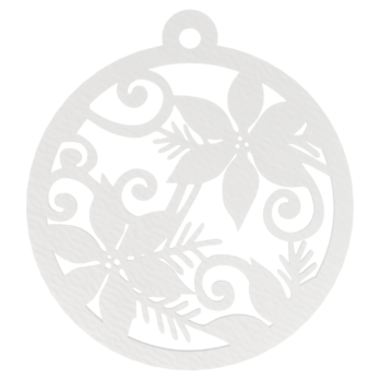 BIAŁA BOMBKA GWIAZDKA BETLEJEMSKA NA CHOINKĘ OZDOBY ŚWIĄTECZNE BOŻE NARODZENIE DECOR