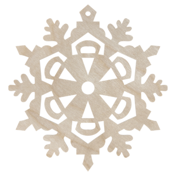 DREWNIANA BOMBKA ŚNIEŻYNKA NA CHOINKĘ OZDOBY ŚWIĄTECZNE BOŻE NARODZENIE DECOR