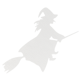 BIAŁA WIEDŻMA HALLOWEEN ZAWIESZKA NA ŚCIANĘ DRZWI OKNO