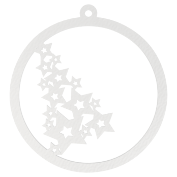 BIAŁA BOMBKA GWIAZDKI NA CHOINKĘ OZDOBY ŚWIĄTECZNE BOŻE NARODZENIE DECOR