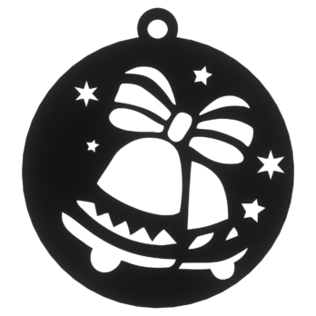 CZARNA BOMBKA DZWONECZKI NA CHOINKĘ OZDOBY ŚWIĄTECZNE BOŻE NARODZENIE DECOR