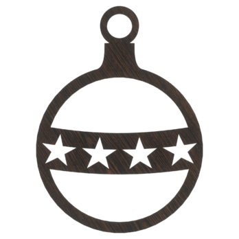 DĄB WENGE BOMBKA GWIAZDKI NA CHOINKĘ OZDOBY ŚWIĄTECZNE BOŻE NARODZENIE DECOR