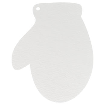 BIAŁA BOMBKA RĘKAWICA ŚNIEŻYNKA NA CHOINKĘ OZDOBY ŚWIĄTECZNE BOŻE NARODZENIE