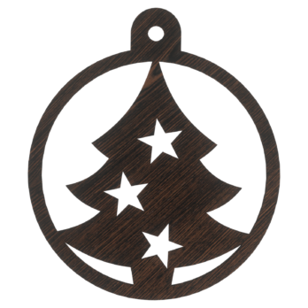 DĄB WENGE BOMBKA CHOINKA GWIAZDKI NA CHOINKĘ OZDOBY ŚWIĄTECZNE BOŻE NARODZENIE DECOR