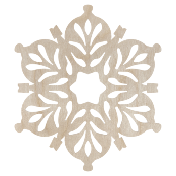 DREWNIANA BOMBKA ŚNIEŻYNKA NA CHOINKĘ OZDOBY ŚWIĄTECZNE BOŻE NARODZENIE DECOR