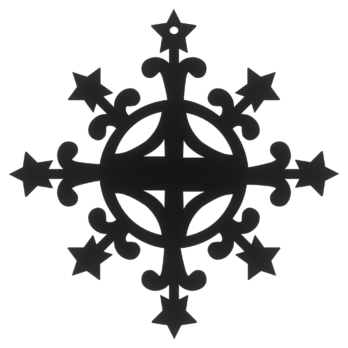 CZARNA BOMBKA ŚNIEŻYNKA GWIAZDKI NA CHOINKĘ OZDOBY ŚWIĄTECZNE BOŻE NARODZENIE