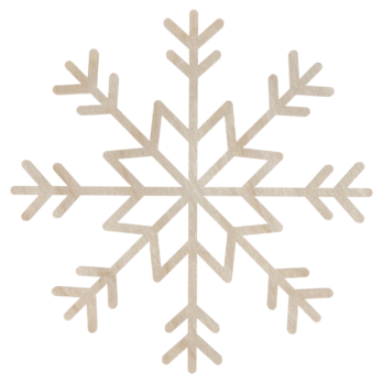 DREWNIANA BOMBKA ŚNIEŻYNKA NA CHOINKĘ OZDOBY ŚWIĄTECZNE BOŻE NARODZENIE DECOR